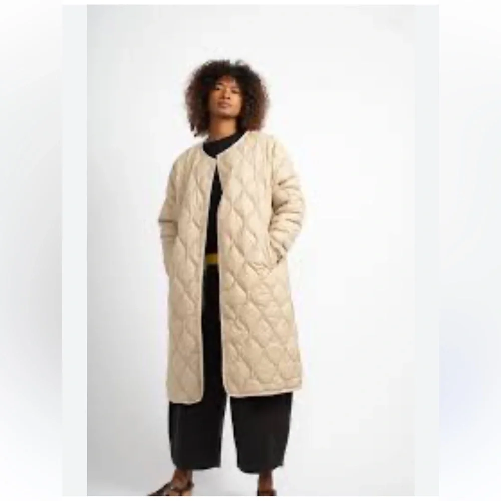 Everlane Over Size Crew Neck Long Jacket
